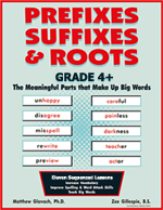 Prefixes, Suffixes, & Roots, Gr. 4+